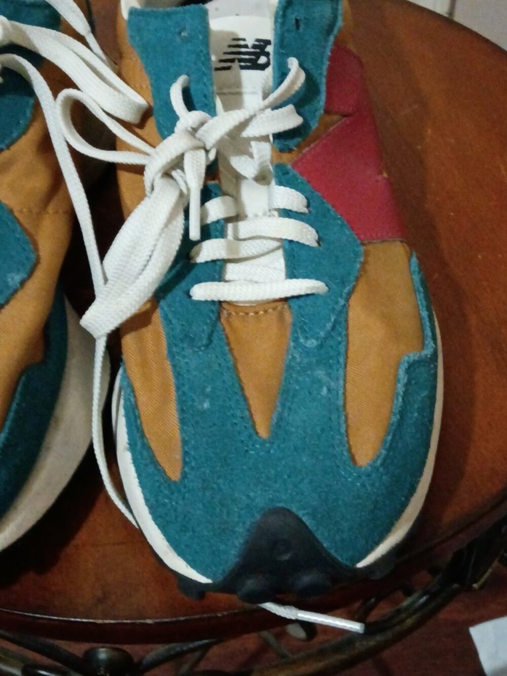New Balance 327 Womens Size 11 Comfort Lifestyle Sneaker Mountain Teal Workwear - Picture 7 of 13